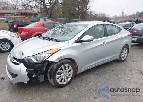 2013 Hyundai Elantra Gls/Limited из США, поврежденный, VIN 5NPDH4AE3DH219863